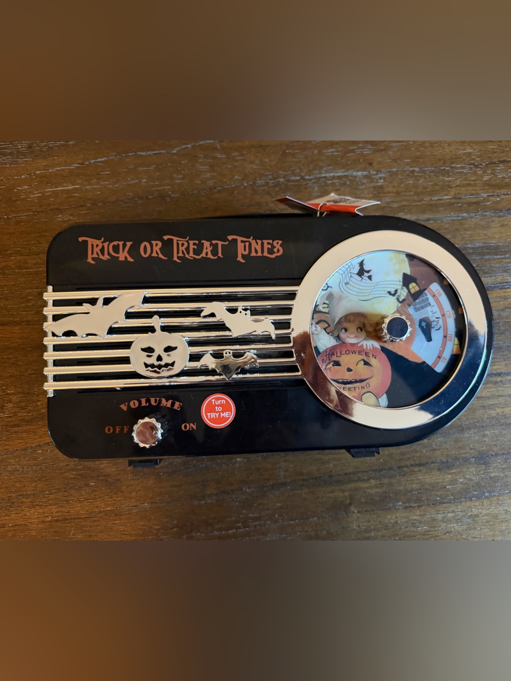 Decorative Halloween Radio - Orange